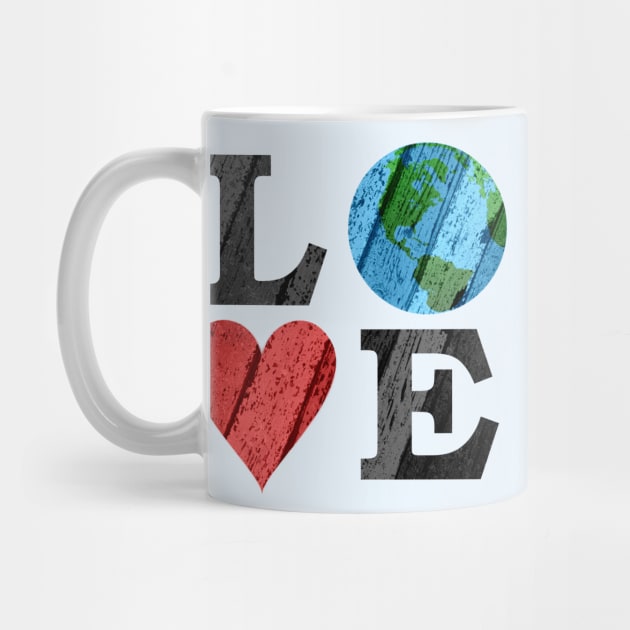 Earth LOVE with Heart and Earth by HolidayBug